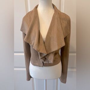 NWT PRIVY FAUX SUEDE WOMENS JACKET SIZE LARGE